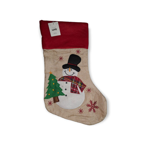 Picture of STOCKING SOCK - SNOWMAN 43CM
